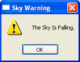 MS Windows Warning